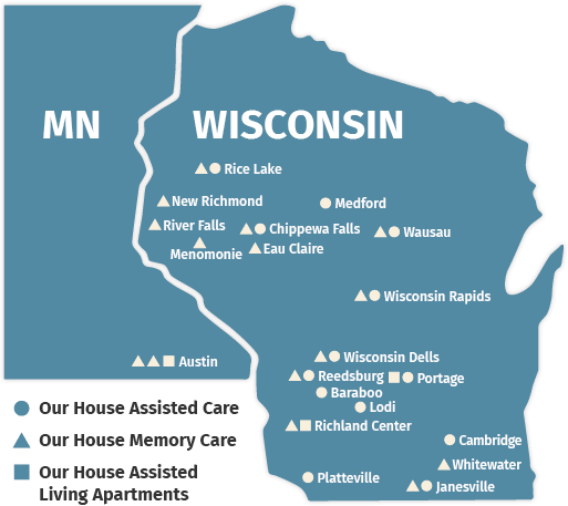 Wisconsin, MN Map
