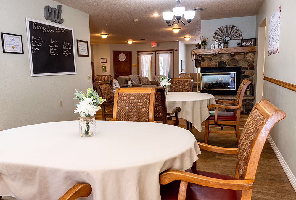 Medford Assisted Care Dining Room