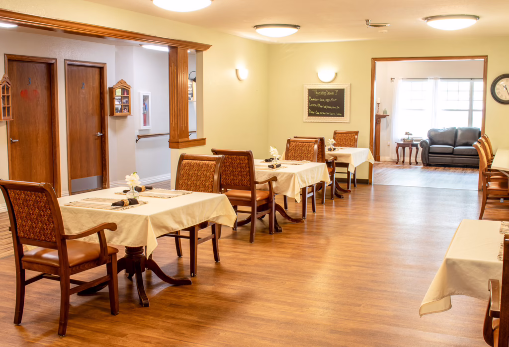 Rice Lake Assisted Care Dining Room